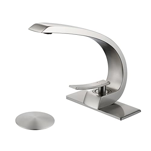 Brushed Nickel with Pop Up Drain