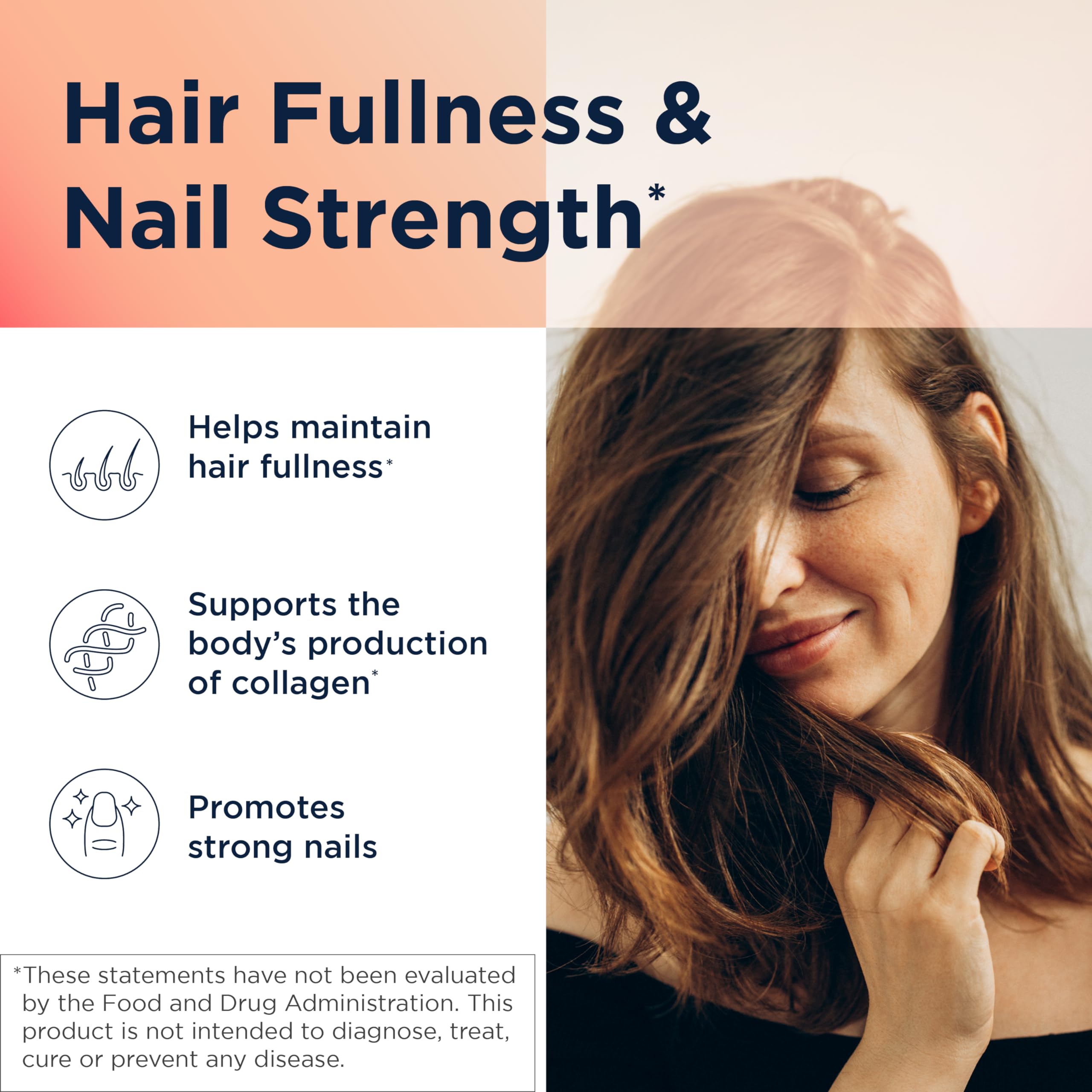 Designs for Health H-S-N Radiance Hair Skin Nails Vitamins for Women & Men - Biotin, Keratin, Vitamin C Supplement for Healthy Hair Growth, Skin Elasticity & Strong Nails - 60 Capsules - Perfect for Daily Beauty Routine & Anti-Aging Support