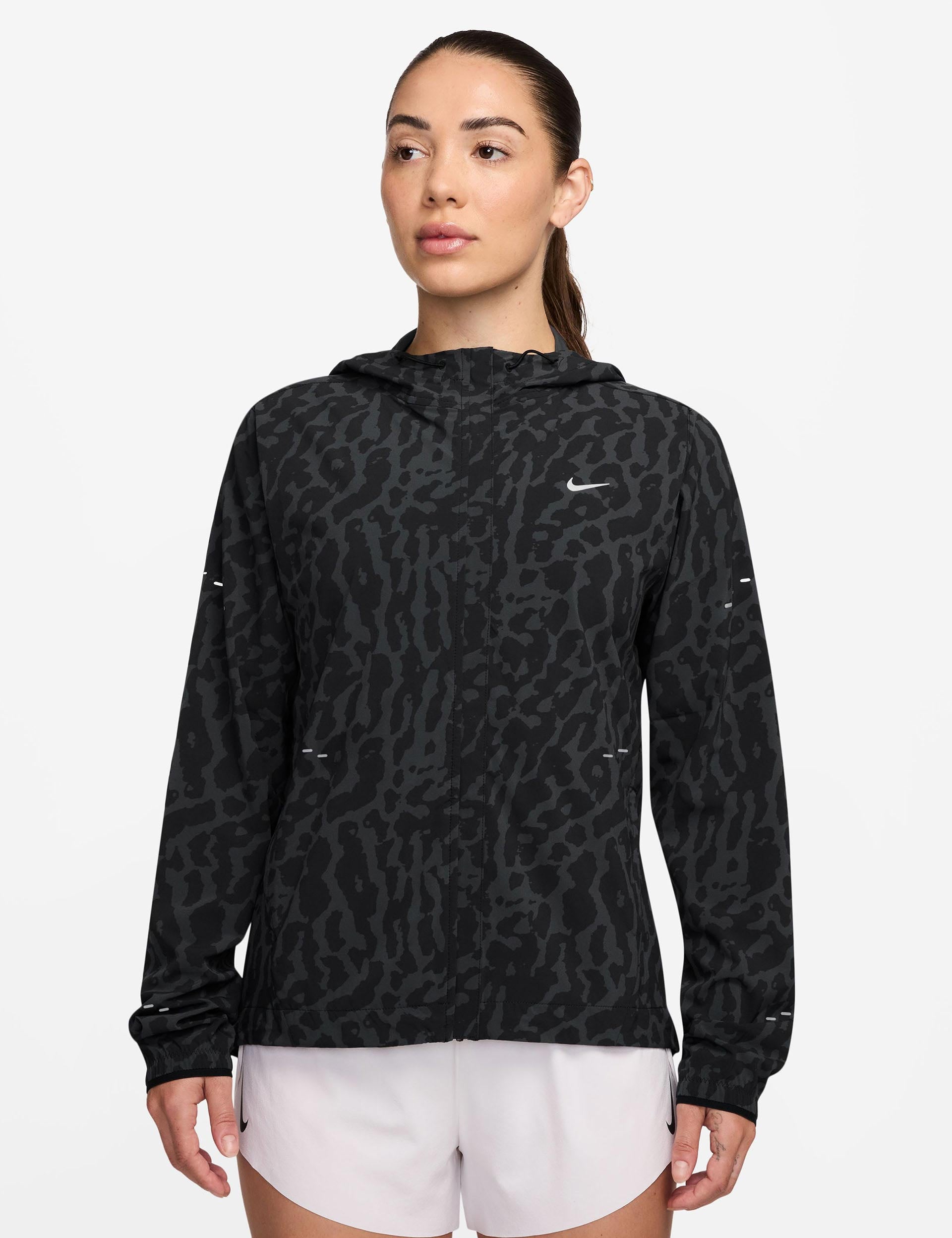 Swift Dri-FIT Running Jacket for Men & Women - Lightweight, Breathable, Moisture-Wicking - Black/Anthracite/Reflective Silver - Ideal for Jogging, Hiking & Outdoor Workouts