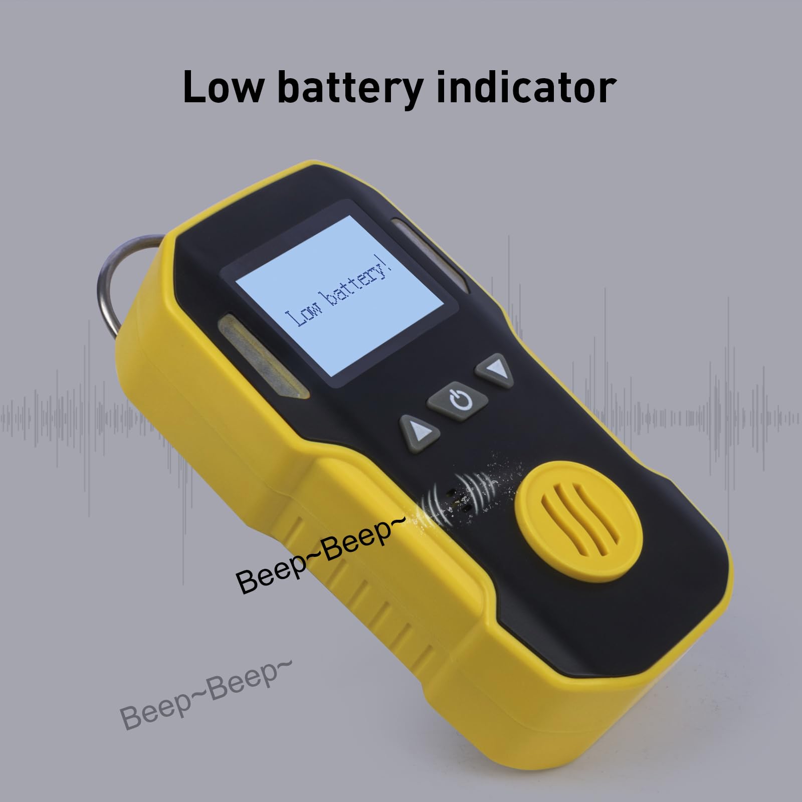 BOSEAN Portable Oxygen Gas Detector - O2 Gas Monitor with Audio, Visual & Vibration Alarms - Rechargeable Gas Tester with Temperature Sensor, LED Backlight & Clip - Perfect for Industrial Safety, Mining, Confined Spaces & Home Use