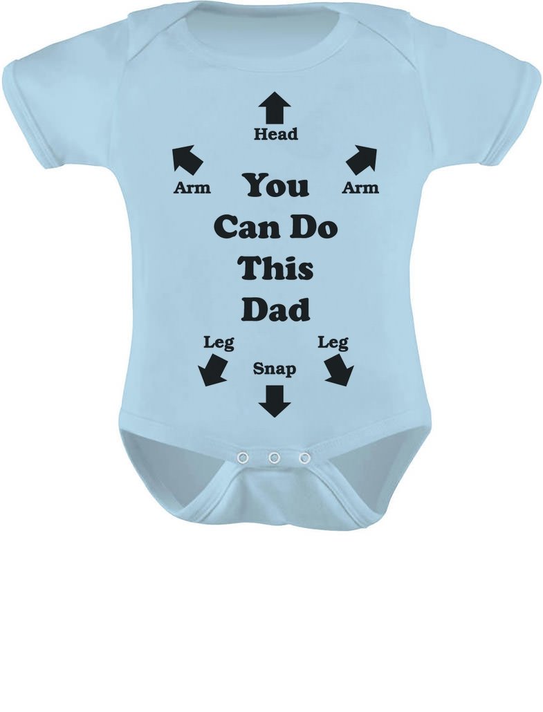 Funny Baby Bodysuit for New Dads - 'You Can Do This' Infant Onesie for Boys & Girls | Perfect Baby Shower Gift & New Parent Outfit