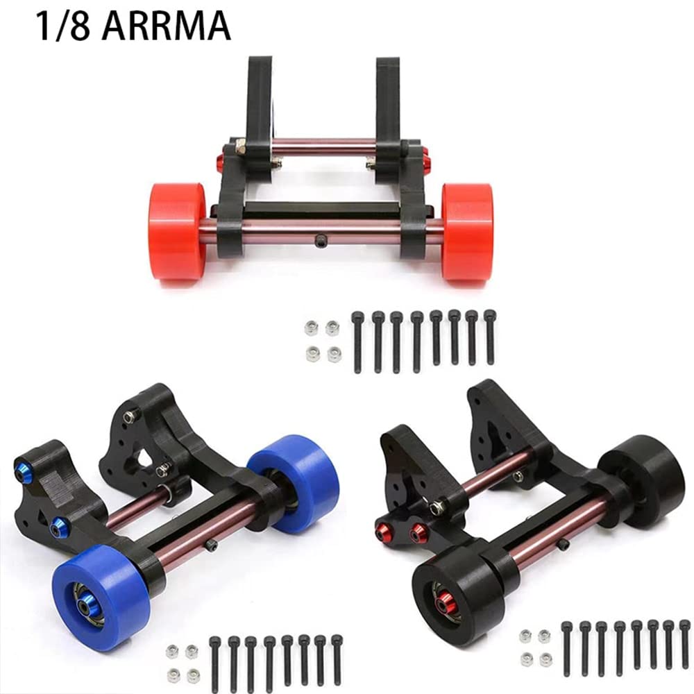 Upgraded RC Car Wheel for 1/8 ARRMA KRATON Outcast Typhoon - Black Spring Plastic Head Single Wheel for Enhanced Climbing Performance | Perfect for Off-Road Racing and Stunt Driving