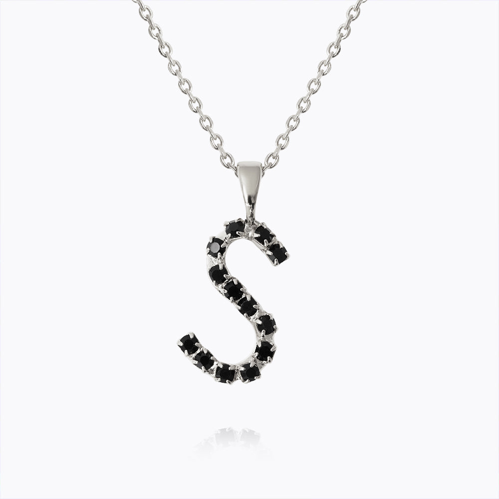 Personalized Mini Letter Necklace in Black - Perfect for Everyday Wear, Gifts & Special Occasions