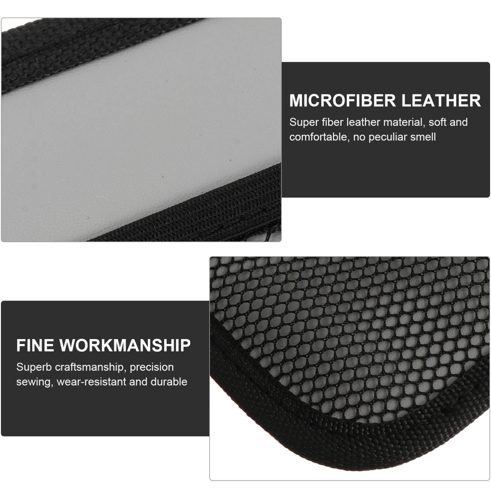 BESPORTBLE 2-Pack Car Sticky Storage Bag - PU Leather & Oxford Cloth Mesh Organizer for Car Seats | Perfect for Phone, Keys, Sunglasses & Small Accessories | Keep Your Car Interior Clean & Organized