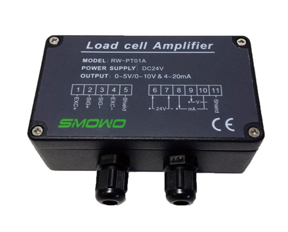 CGOLDENWALL RW-PT01A Full Bridge Precision Load Cell Sensor Amplifier Transmitter - Strain Gauge Transducer with 4-20mA Output for Industrial Weighing & Force Measurement Applications