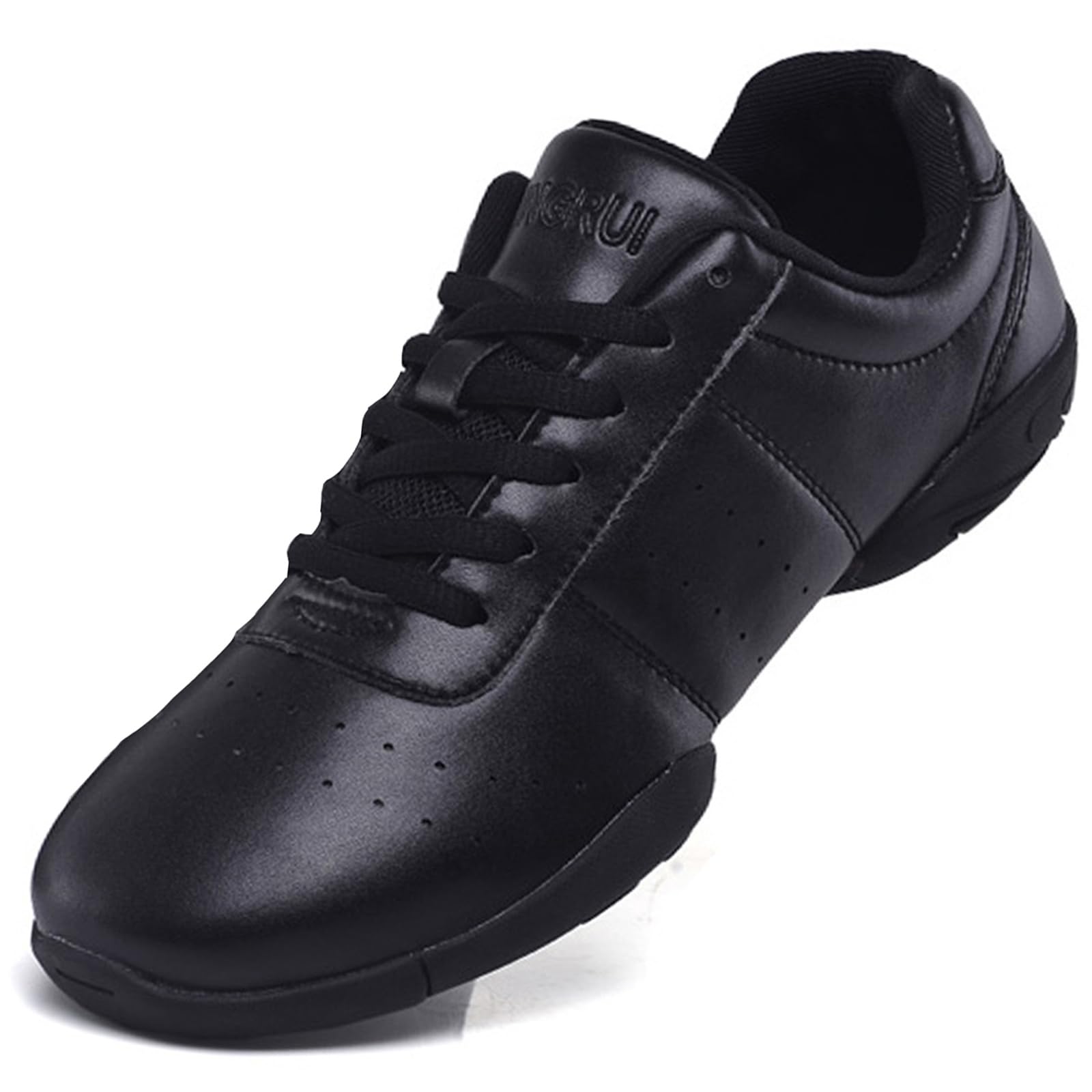 WUIWUIYU Boys Girls Women's Lace-Up Aerobics Gymnastics Shoes - Cheerleading Dance Sneakers for School & Sports Training - Lightweight & Comfortable for Running, Jumping & Gym Activities