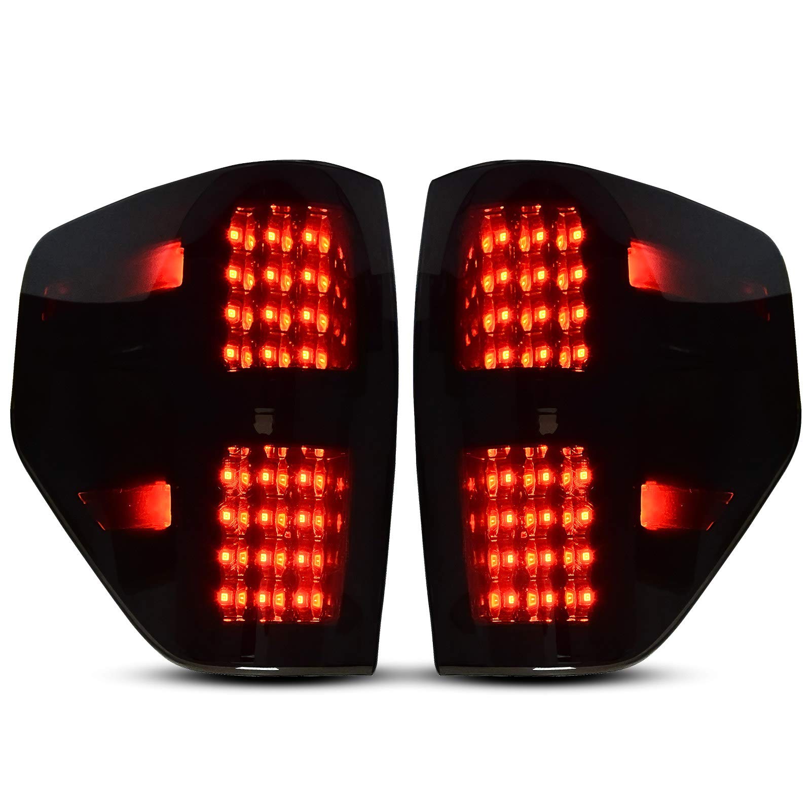 DWVO LED Tail Light Assembly Replacement for 2009-2014 Ford F150 Styleside Pickup Truck - Compatible with 09-14 F150 Models (Driver & Passenger Side) - Perfect for Night Driving & Enhanced Safety