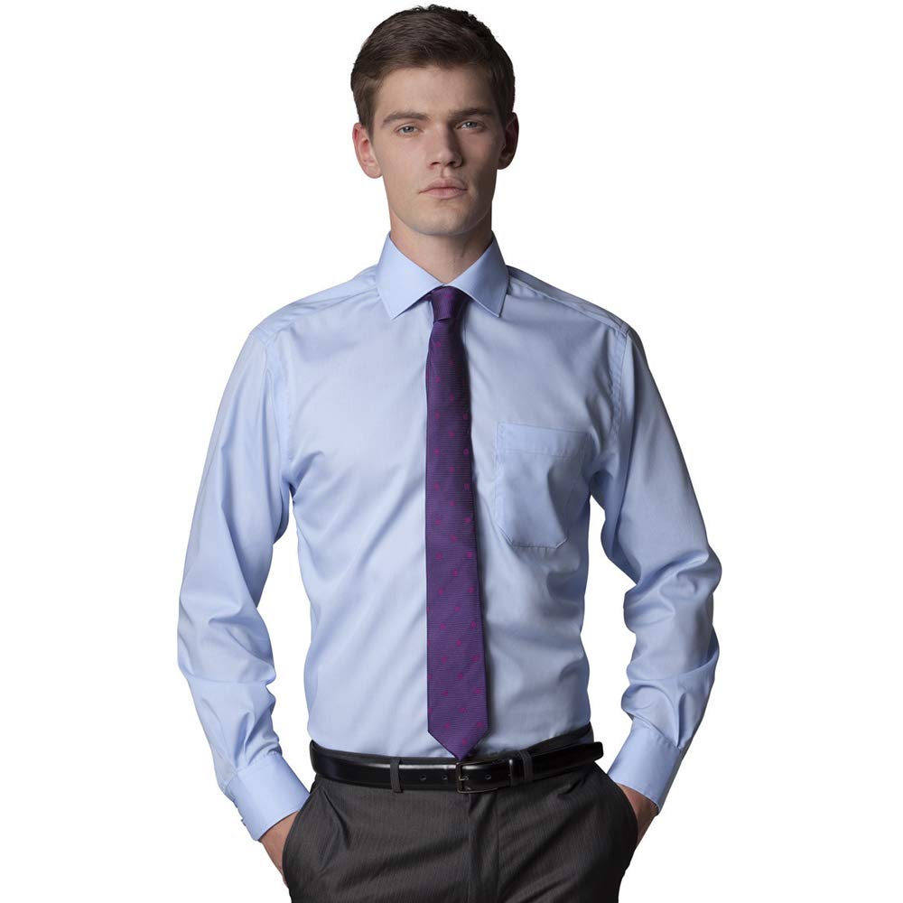 Premium Non-Iron Men's Long Sleeve Dress Shirt - Wrinkle-Free Formal Business Shirts for Office, Wedding & Professional Occasions