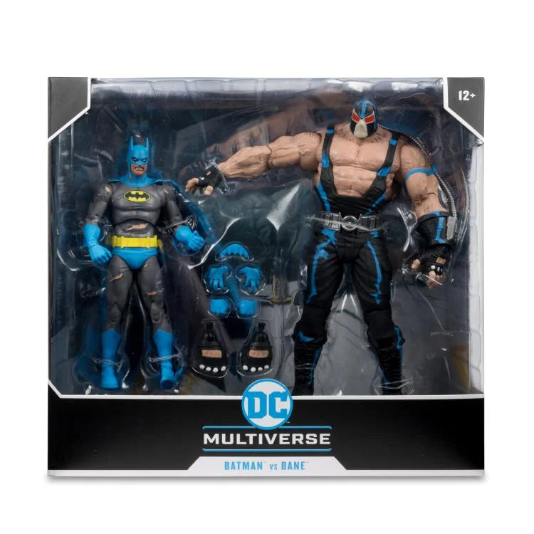 DC Multiverse Batman vs. Bane Action Figure Two Pack - Collectible Superhero Figures for DC Fans - Perfect for Display, Gifts, and Comic Book Collections