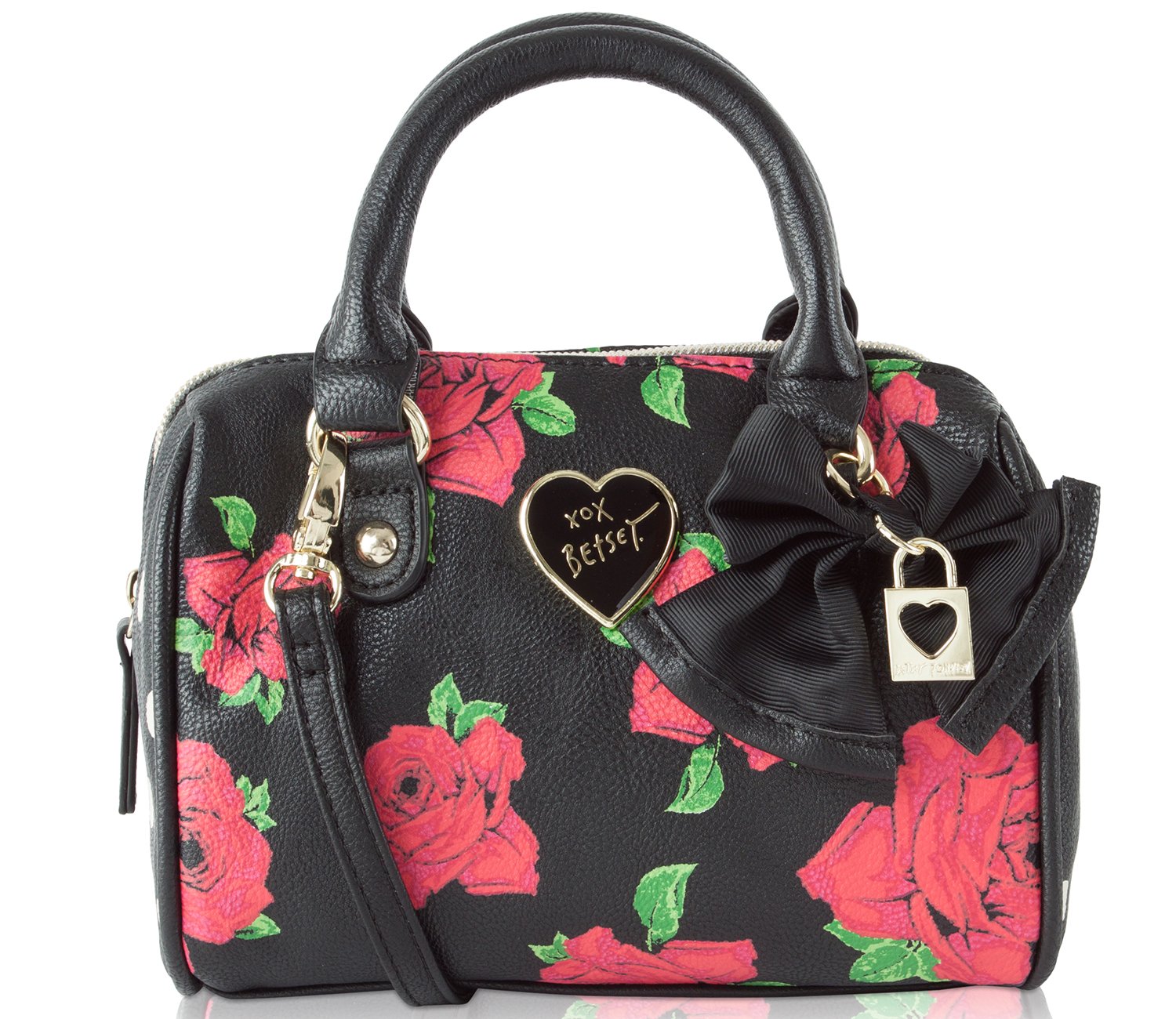 Betsey Johnson Women's Mini Satchel Crossbody Bag - Stylish Leather Purse for Everyday Use, Work & Travel | Fashionable Handbag for Women