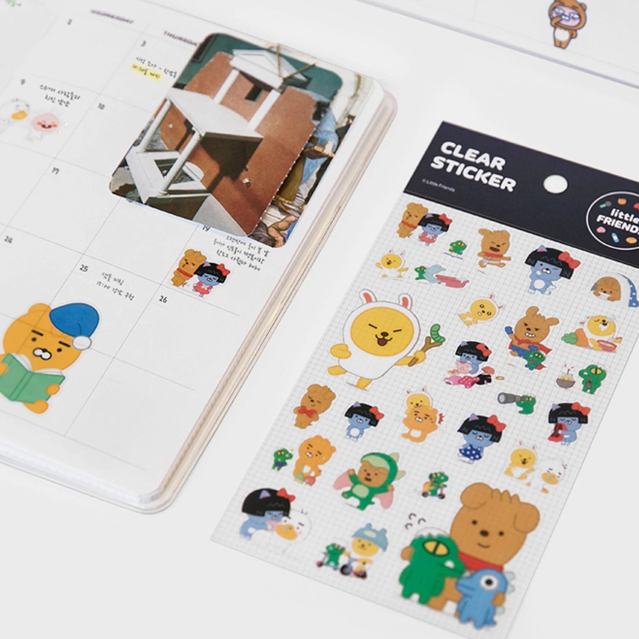 Little Friends Clear Sticker Pack - 500+ Cute Decorative Stickers for Scrapbooking, Journals, Planners & DIY Crafts - Perfect for Kids, Teens & Adults