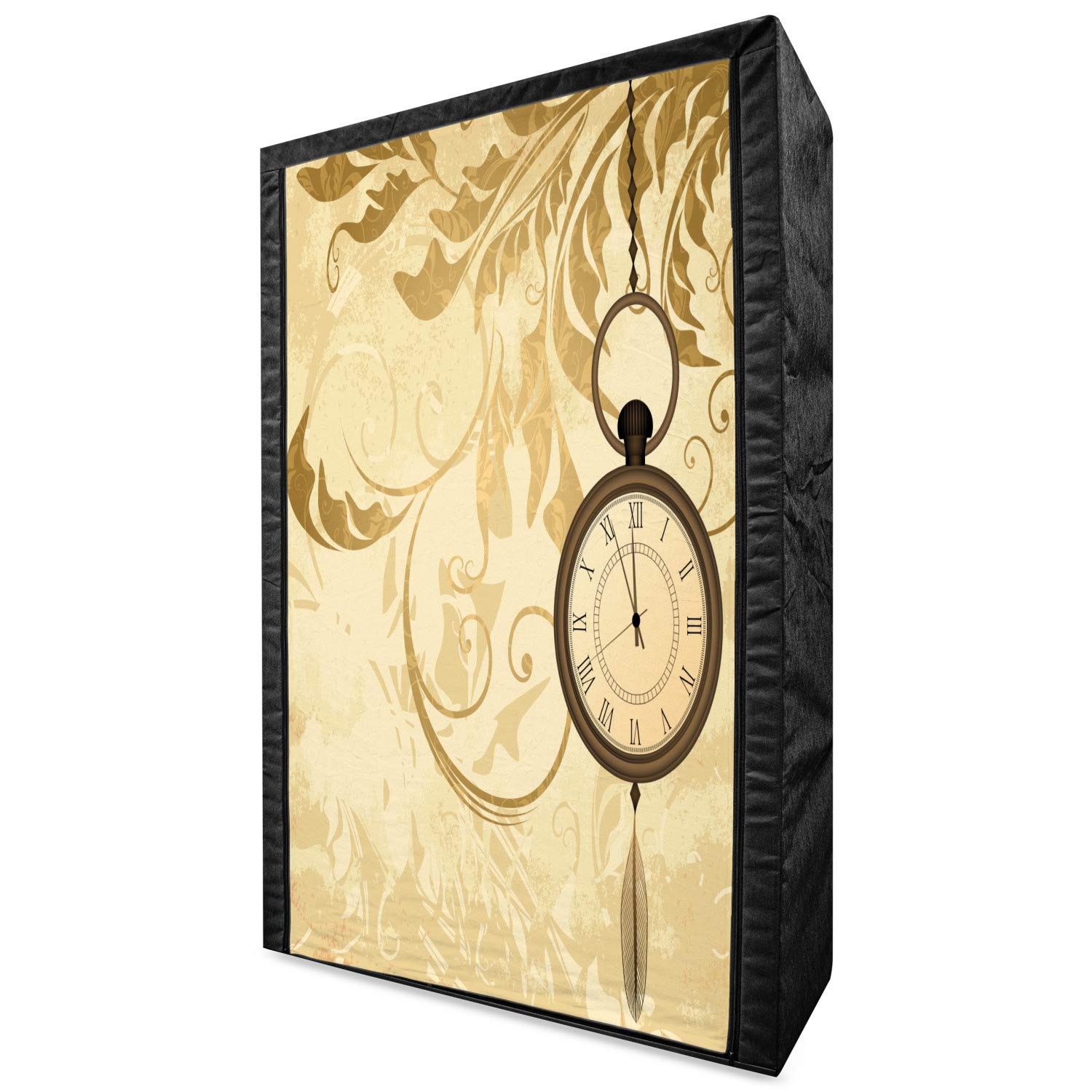 Ambesonne Vintage Grungy Pocket Watch Fabric Wardrobe - 42.5