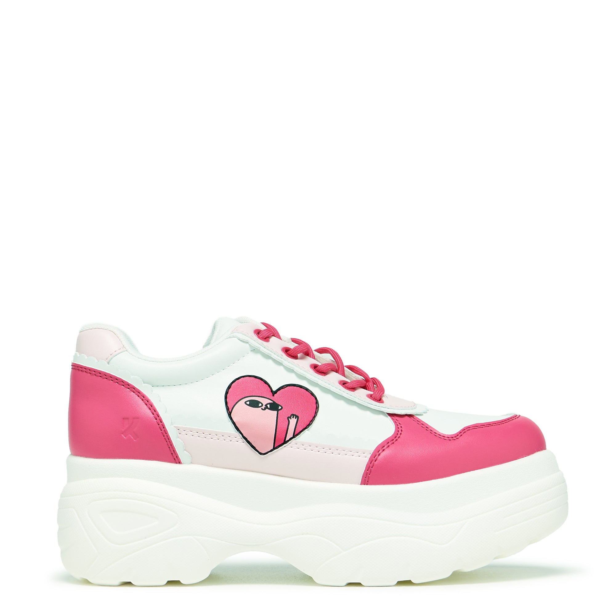 Cute and Comfortable Pink Chunky Sneakers for Women - Trendy Platform Shoes for Casual Wear, Walking, and Street Style Fashion