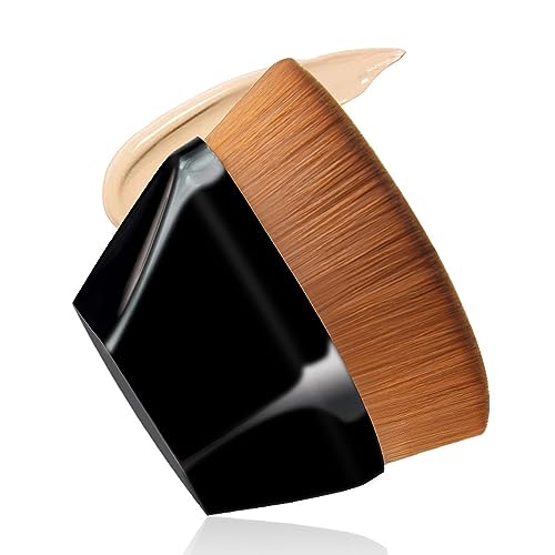 BLINE Professional Makeup Brush Set - Foundation Brush, Blush Brush & Powder Brush for Liquid, Cream & Compact Cosmetics | Perfect for Flawless Blending & Seamless Application | Ideal for Daily Makeup, Contouring & Professional Use (Black)