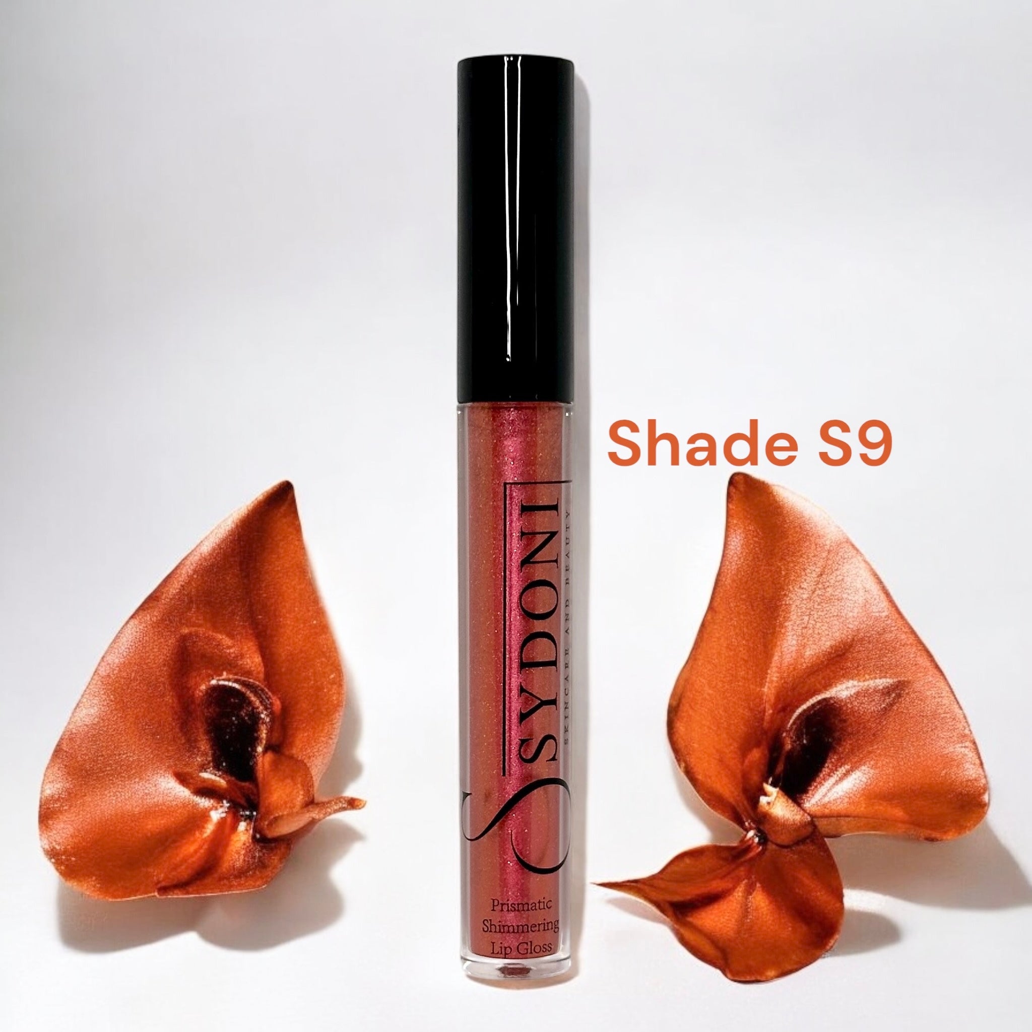 SHADE S9 PRISMATIC SHIMMERING LIPGLOSS - Deep Red with Cool Silver Shimmer | Hydrating & Long-Lasting Lip Gloss for Women | Perfect for Parties, Date Nights & Special Occasions