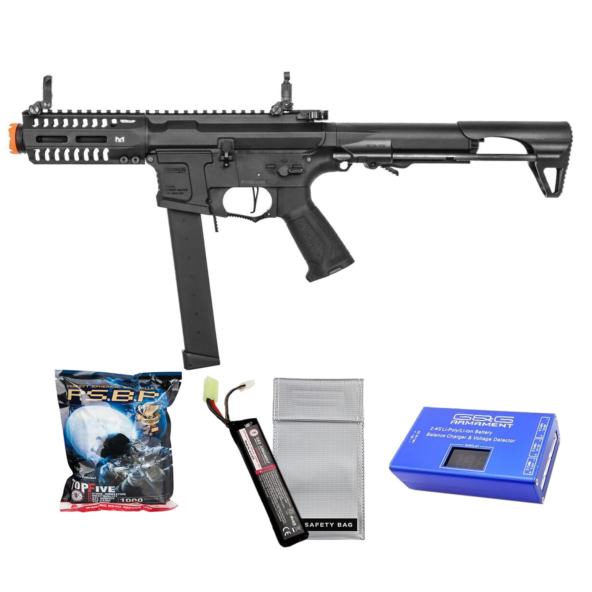G&G CM16 ARP-9 CQB 6mm AEG Airsoft Rifle with MOSFET - High Performance Electric Airsoft Gun for Tactical Training & Competitive Shooting
