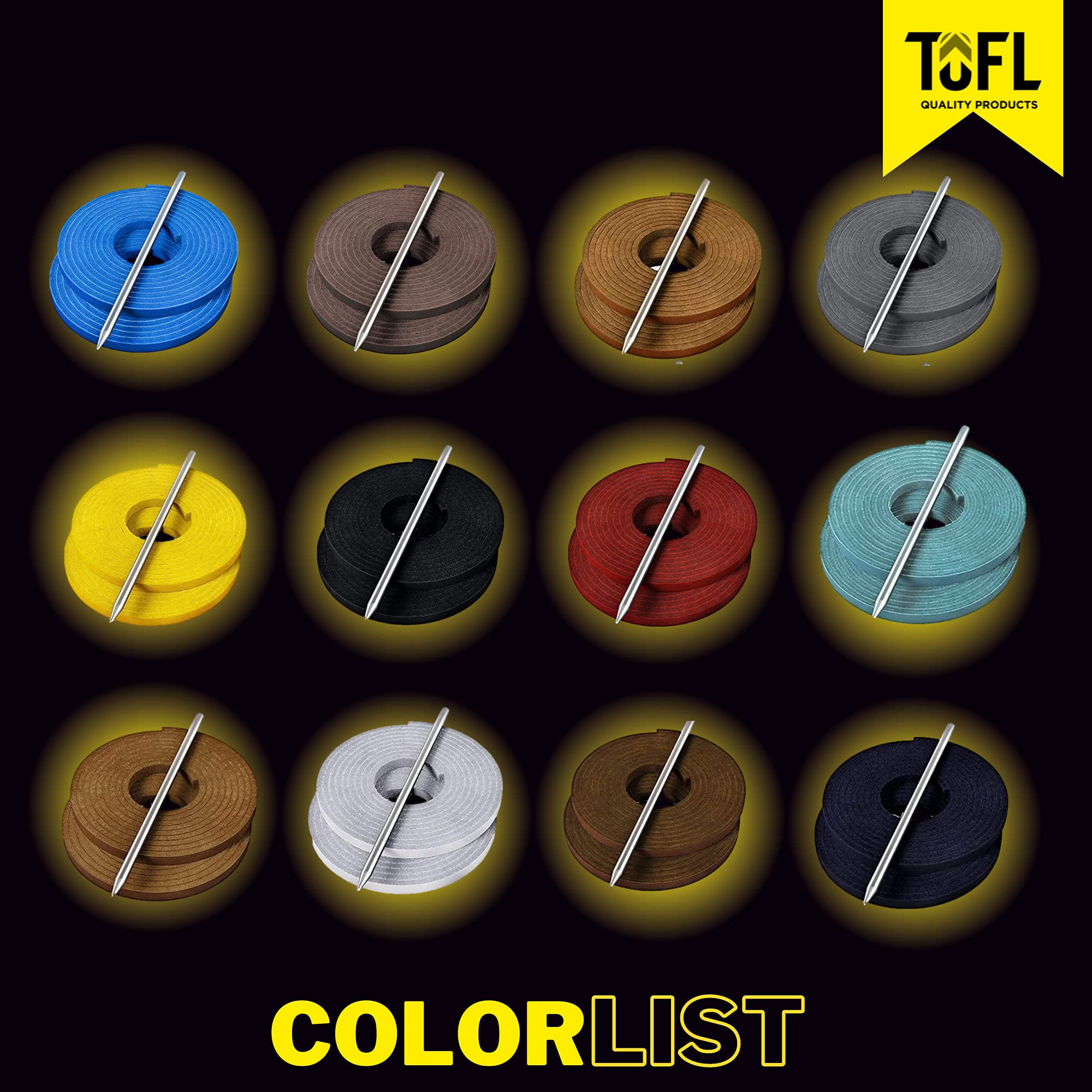 TOFL Softball and Baseball Glove Lace Repair Kit - 2 Premium Leather Laces with Needle for Mitt & Catcher's Glove Maintenance | Perfect for Field Repairs, Glove Restoration & Equipment Care
