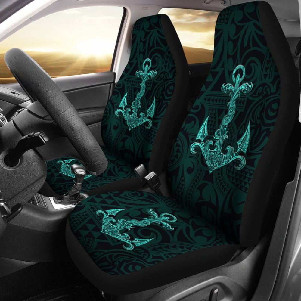 Premium Polyester Tribal Anchor Design Car Seat Covers - Universal Fit for Cars, Trucks & SUVs - Waterproof & Anti-Slip Protection for Road Trips, Daily Commutes & Outdoor Adventures