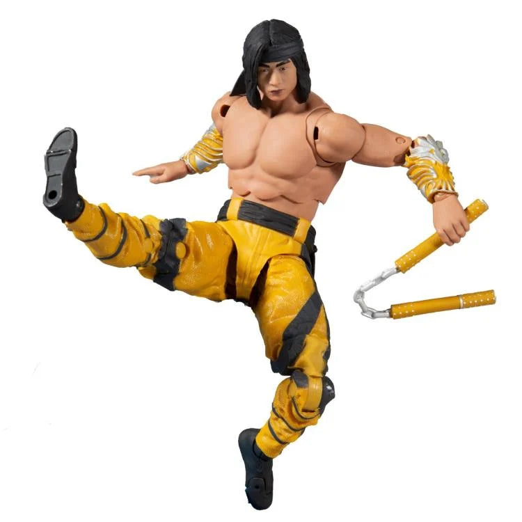 Mortal Kombat XI Liu Kang Fighting Abbot 6-Inch Collectible Action Figure - Video Game Character Model for Display & Combat Play