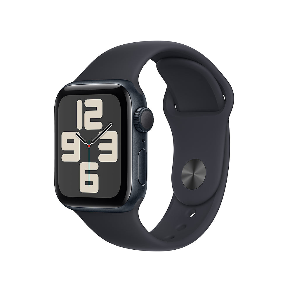 Apple Watch SE 2 (2nd Gen) 40mm Midnight Aluminum Case with Midnight Sport Band - GPS Smartwatch for Fitness Tracking & Notifications - Perfect for Running, Workouts & Daily Use (Model MR9X3LL/A)