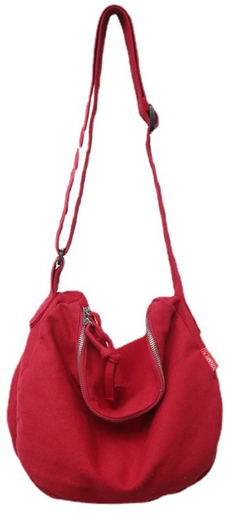 Stylish Canvas Crossbody Bag for Women - Large Messenger Shoulder Purse, Hobo Handbag for Travel & Daily Use | Perfect for Work, Shopping & Outings