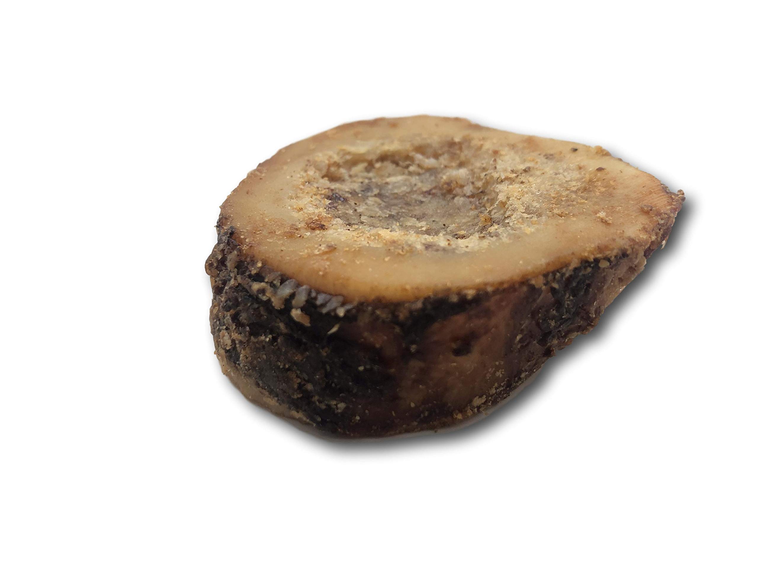Premium USA-Made Dog Bones with Bone Marrow - Long-Lasting Natural Beef Femur Chews for Small Dogs (3 Pack of 6 Slices) - Perfect for Teething, Training & Dental Health