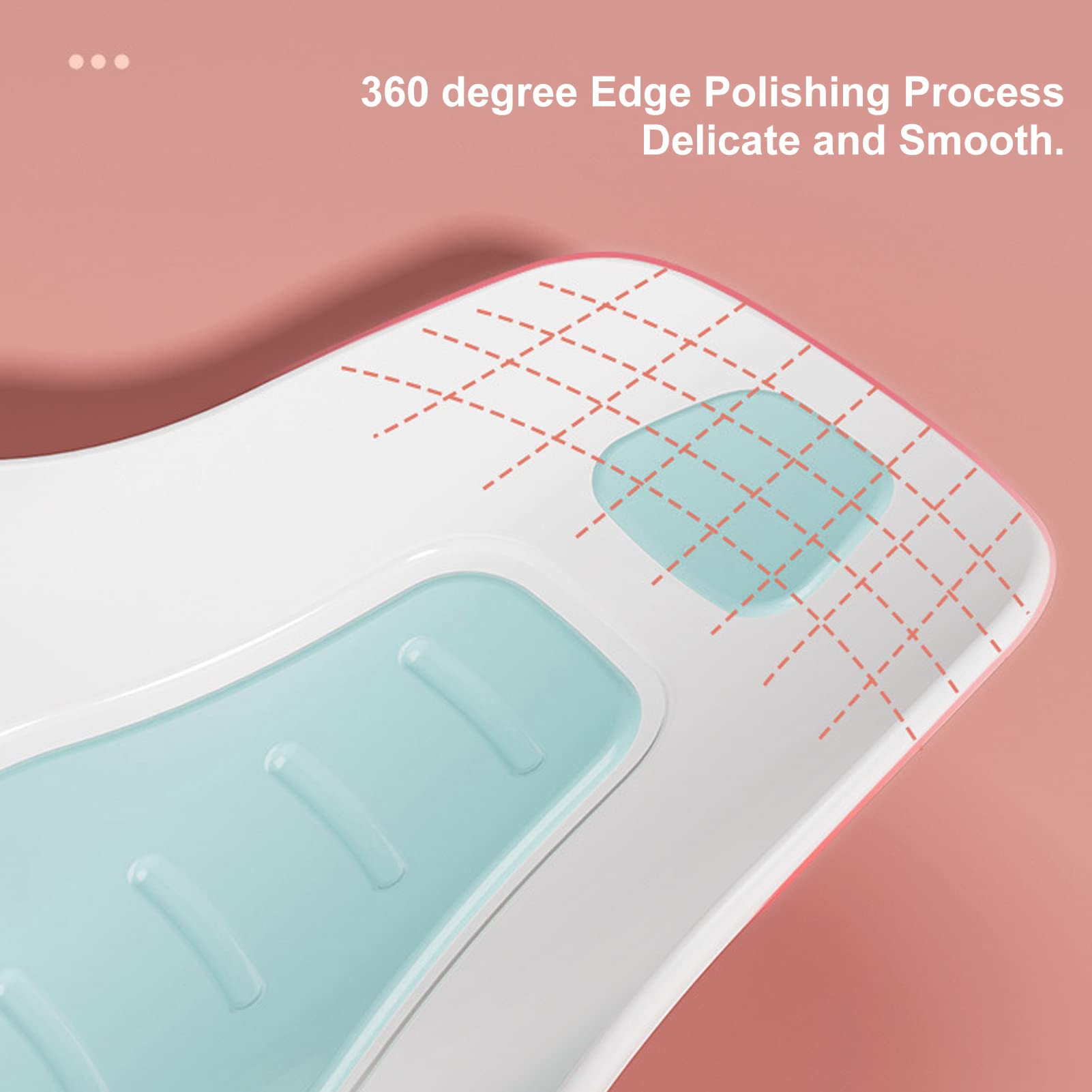 Clean Rinse Bather - Ergonomic Semi-Circle Sink for Baby Bathing, Portable & Foldable Butt Washer for Home Use (12 Pack) | Perfect for Newborn Care, Toddler Hygiene & Travel