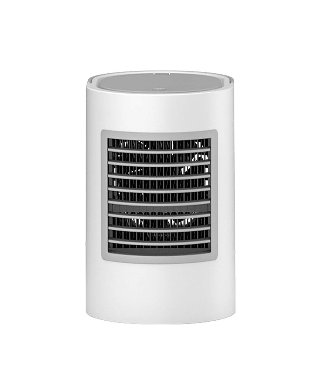 Portable 3-in-1 Mini Air Conditioner Fan with USB Rechargeable Battery - Personal Evaporative Air Cooler for Home, Office, Bedroom (Gray) | Stay Cool While Working, Sleeping or Relaxing