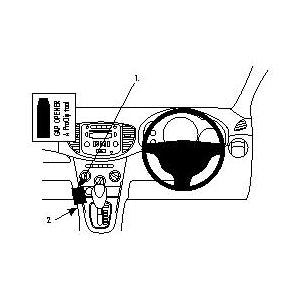ClicOn No Holes Angled Dash Mount for Hyundai i10 (2008-2013) - Secure Phone Holder for Easy Navigation & Hands-Free Driving