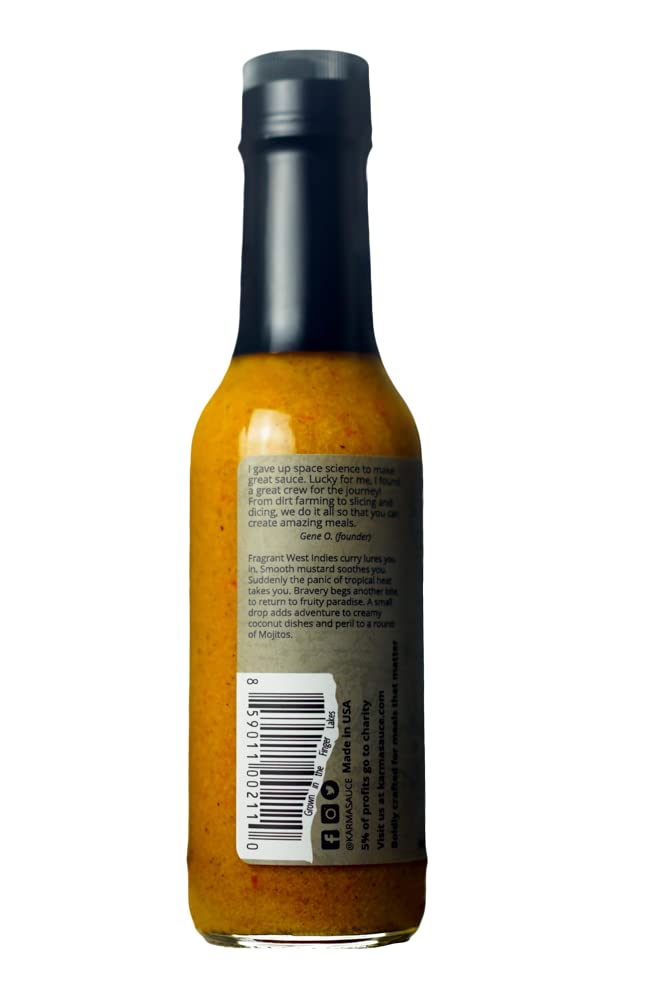 Ghost Island Hot Sauce - Extra Hot Caribbean Style Pepper Sauce with Habanero, Bhut Jolokia & Fattali Peppers | All-Natural, No Preservatives, Extract-Free | Made in USA | 5 fl oz Bottle | Perfect for Tacos, Wings, BBQ & Spicy Food Lovers