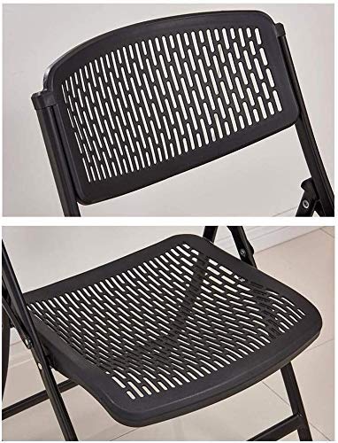 Foldable Office Chair with Steel Feet - Ergonomic Conference & Training Chair for Home & Office - Comfortable Computer Chair with Backrest - Perfect for Meetings, Workstations & Home Offices