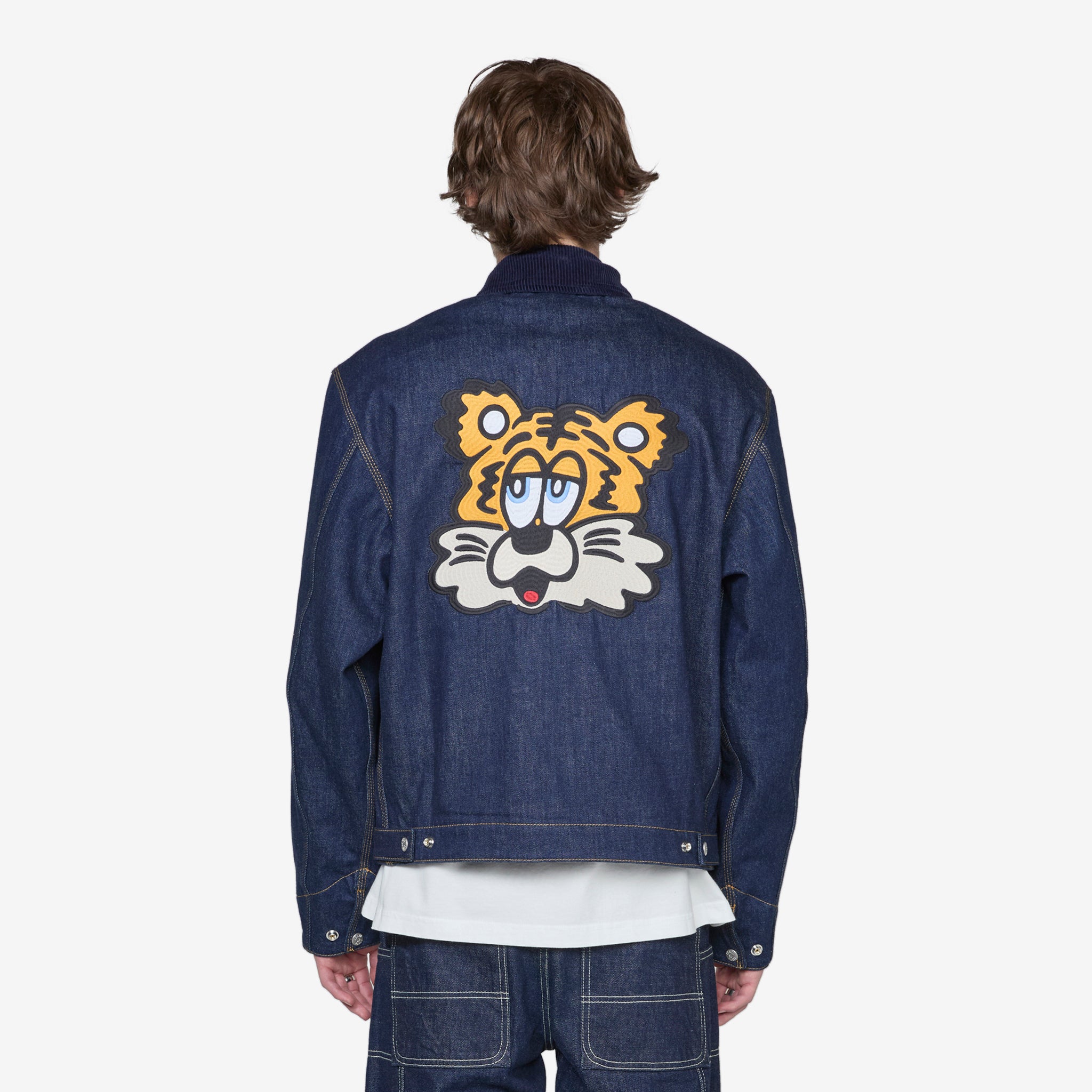 KENZO VERDY MARKET Padded Workwear Jacket - Rinse Blue Denim Jacket for Men | Streetwear Fashion, Casual Outfit & Urban Style