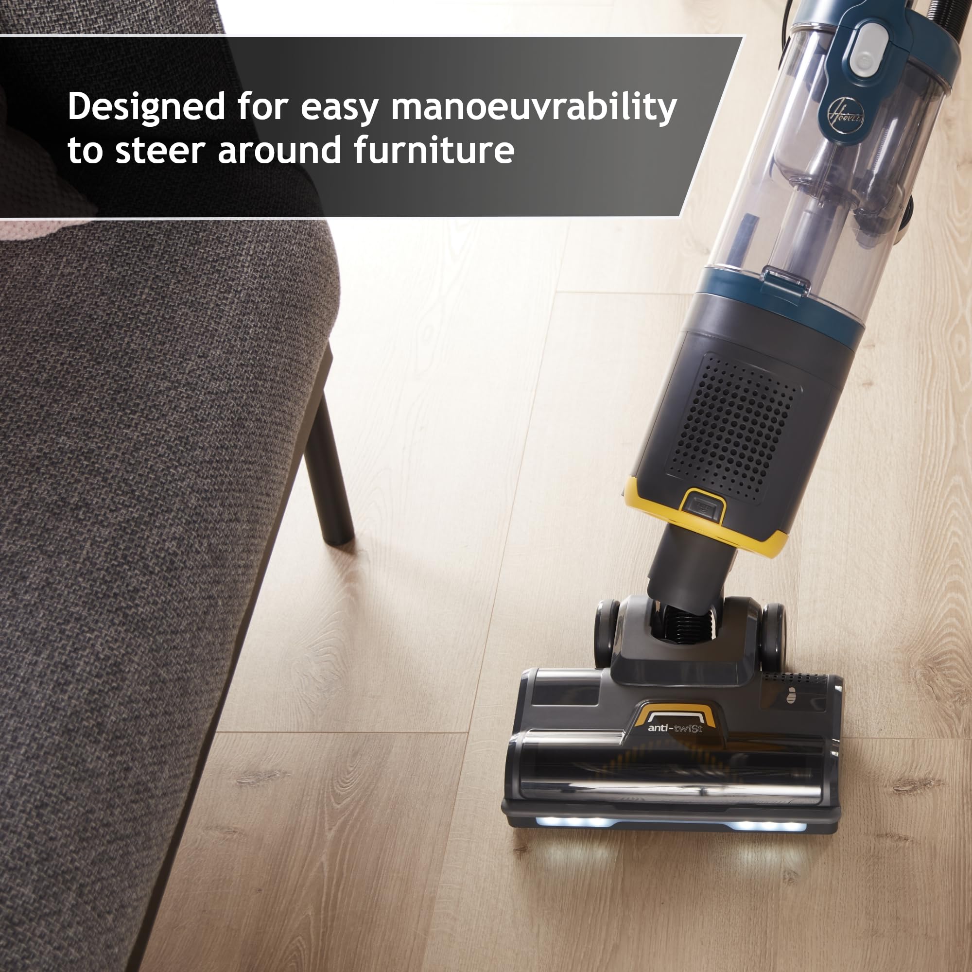 Hoover HL4 Upright Vacuum Cleaner for Pets - Lightweight & Powerful 2-in-1 Corded Vacuum with Lift-Away Portable Mode & Pet Hair Tool - Ideal for Hardwood Floors, Carpets & Pet Hair Removal [HL410PT]