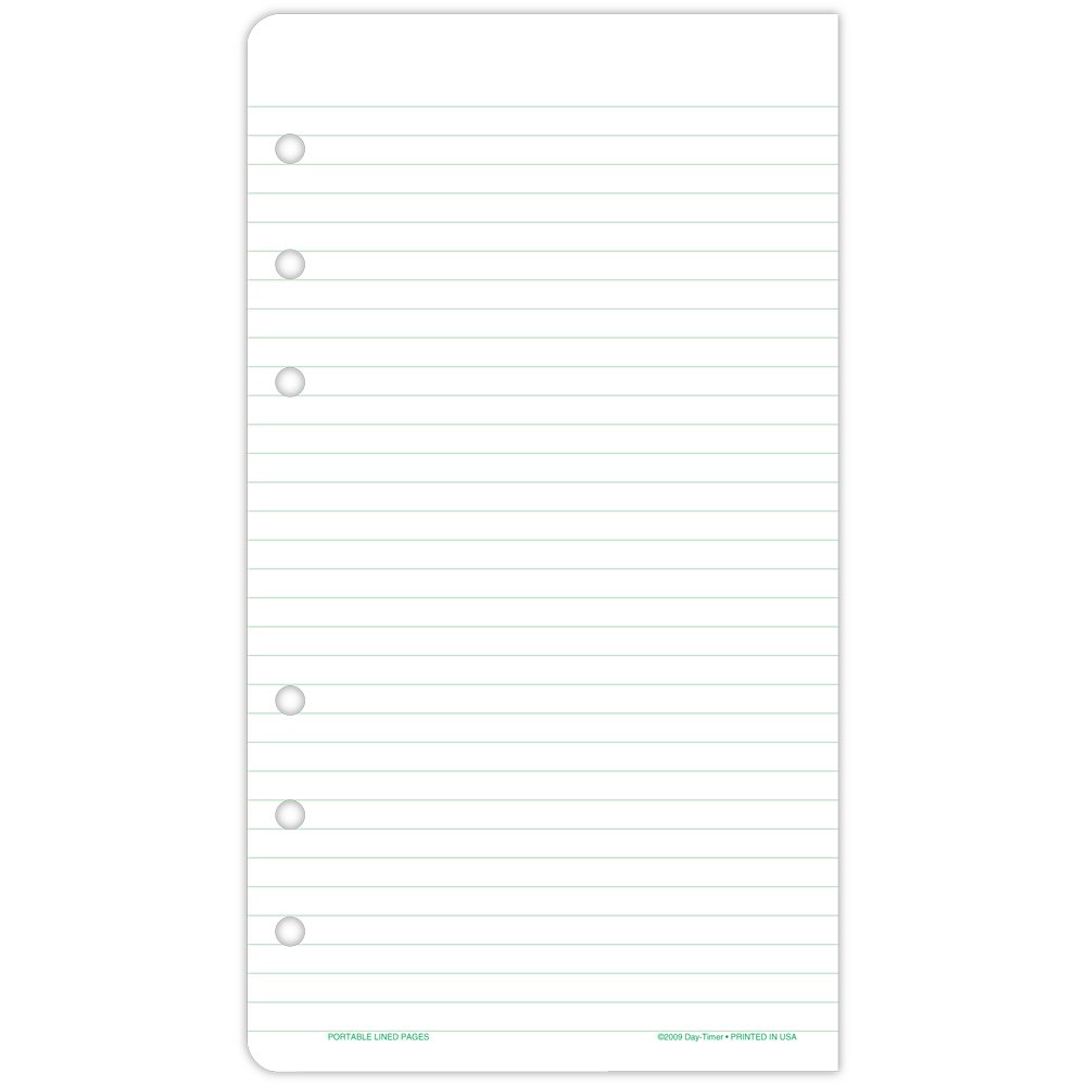 Day-Timer 87128 Refillable Lined Note Pads for Planners & Organizers, 3.75