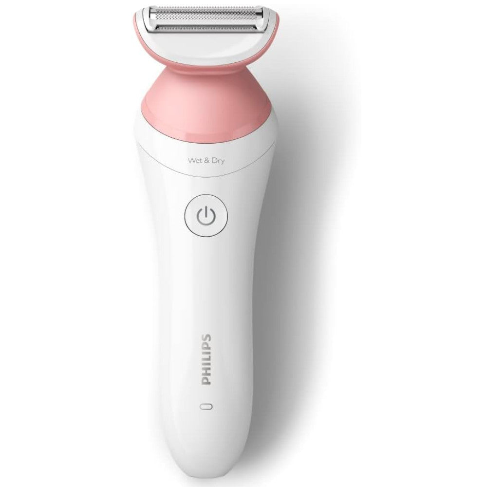 PHILIPS BRL146/00 Lady Shaver Series 6000 Cordless Wet & Dry Electric Razor for Women - Perfect for Travel, Gym & Quick Hair Removal at Home