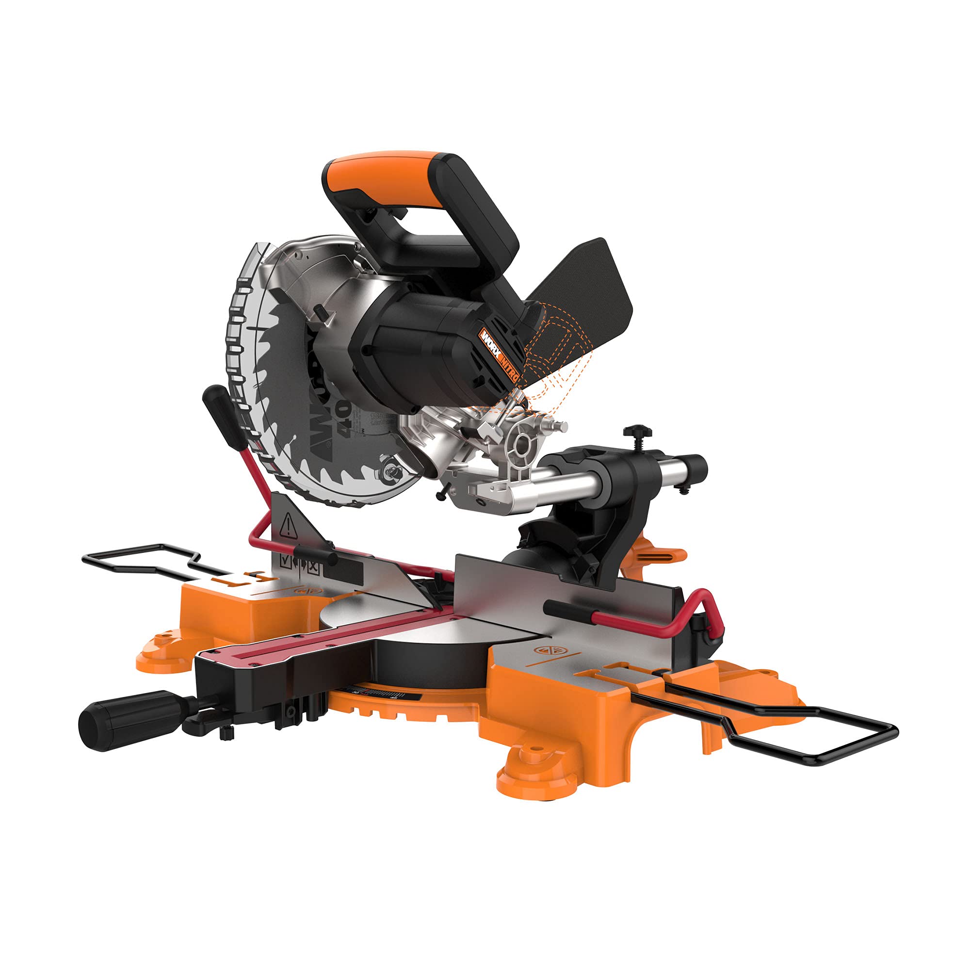 Worx 20V Cordless Sliding Miter Saw - Tool Only - Perfect for Woodworking, DIY Projects & Construction Work