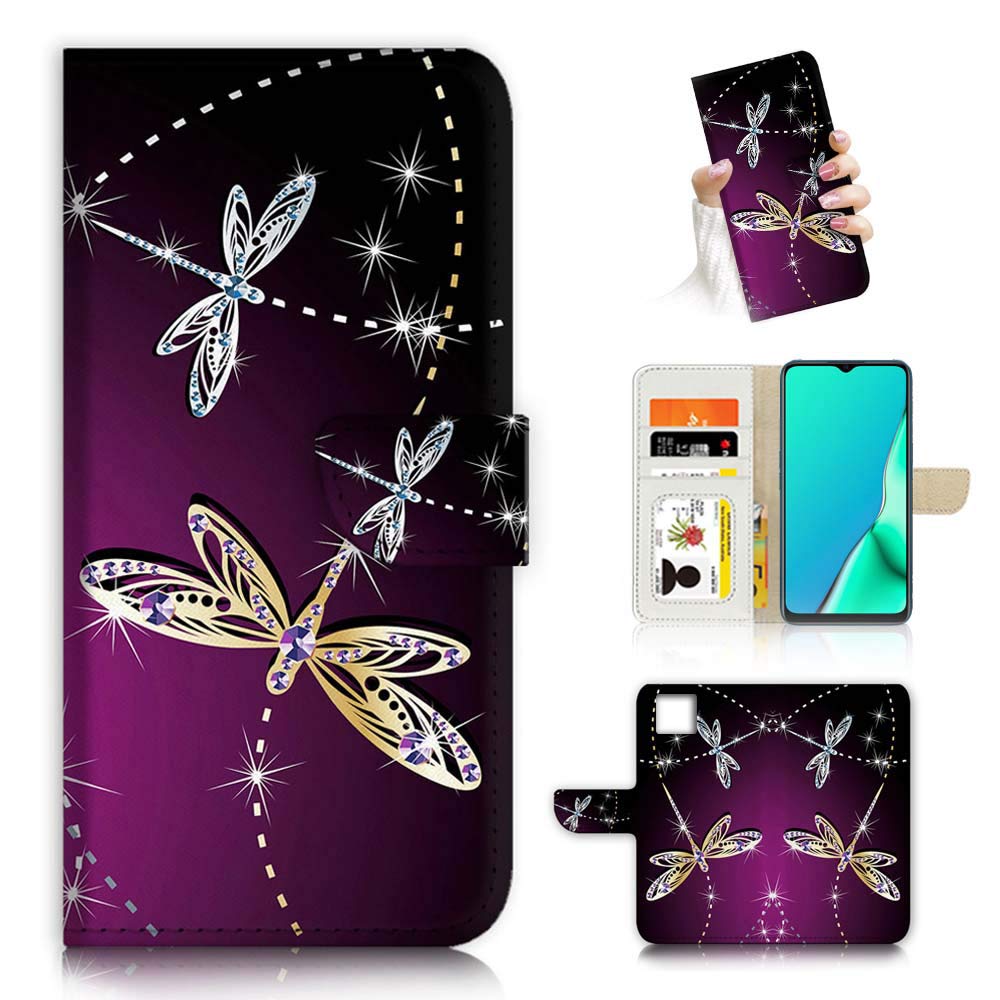 True Love Jewelry iPhone 13 Wallet Case - Elegant Flip Cover with Purple Dragonfly Design (A23011) | Perfect for Women's Fashion Accessories & Gift Giving