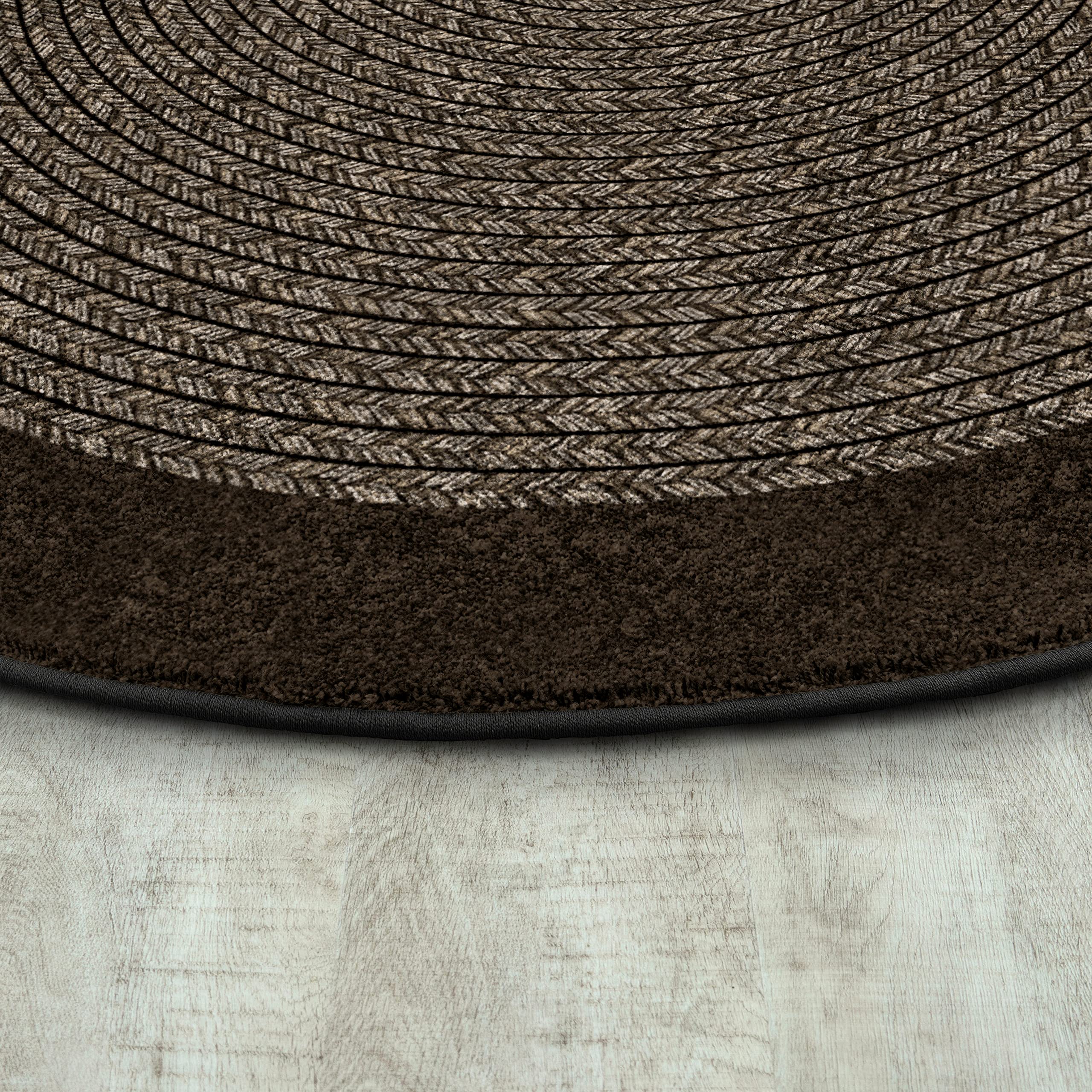 Joy Carpets Like Home Chocolate Brown Area Rug 7'8