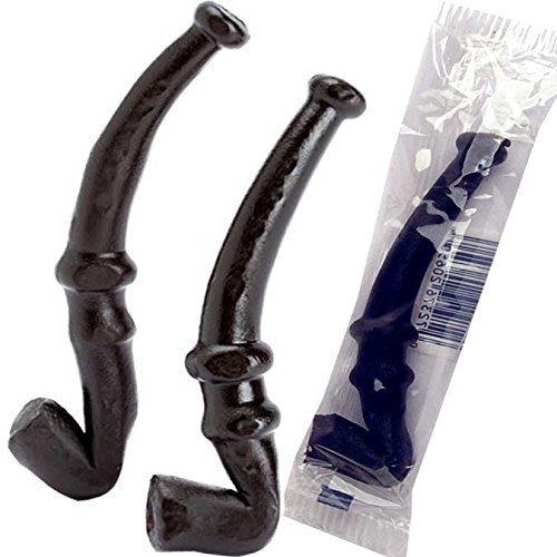 La Pipette Black Licorice Pipes Candy - 60 Count Box | Old-Fashioned Licorice Candy for Parties, Gifts & Nostalgic Treats