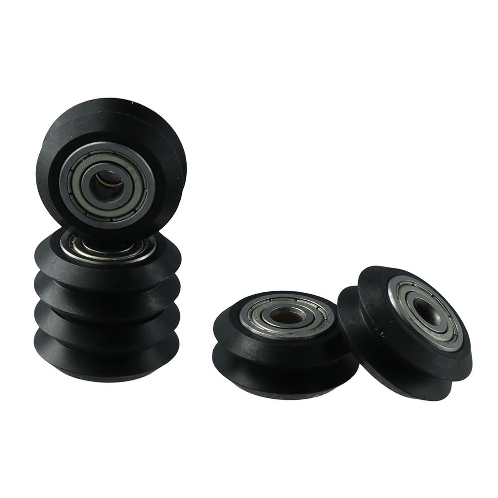 10 Pcs 3D Printer Wheels - POM Plastic Pulley Linear Bearing Set (Big & Small Passive Idler Wheels) for Smooth 3D Printing - Perfect for Ender 3, CR-10, and DIY 3D Printer Maintenance & Upgrades