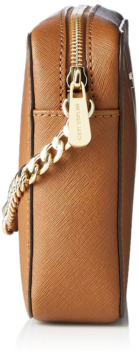 Michael Kors Women's Jet Set Large Crossbody Leather Handbag Purse - Stylish Shoulder Bag for Work, Travel & Everyday Use
