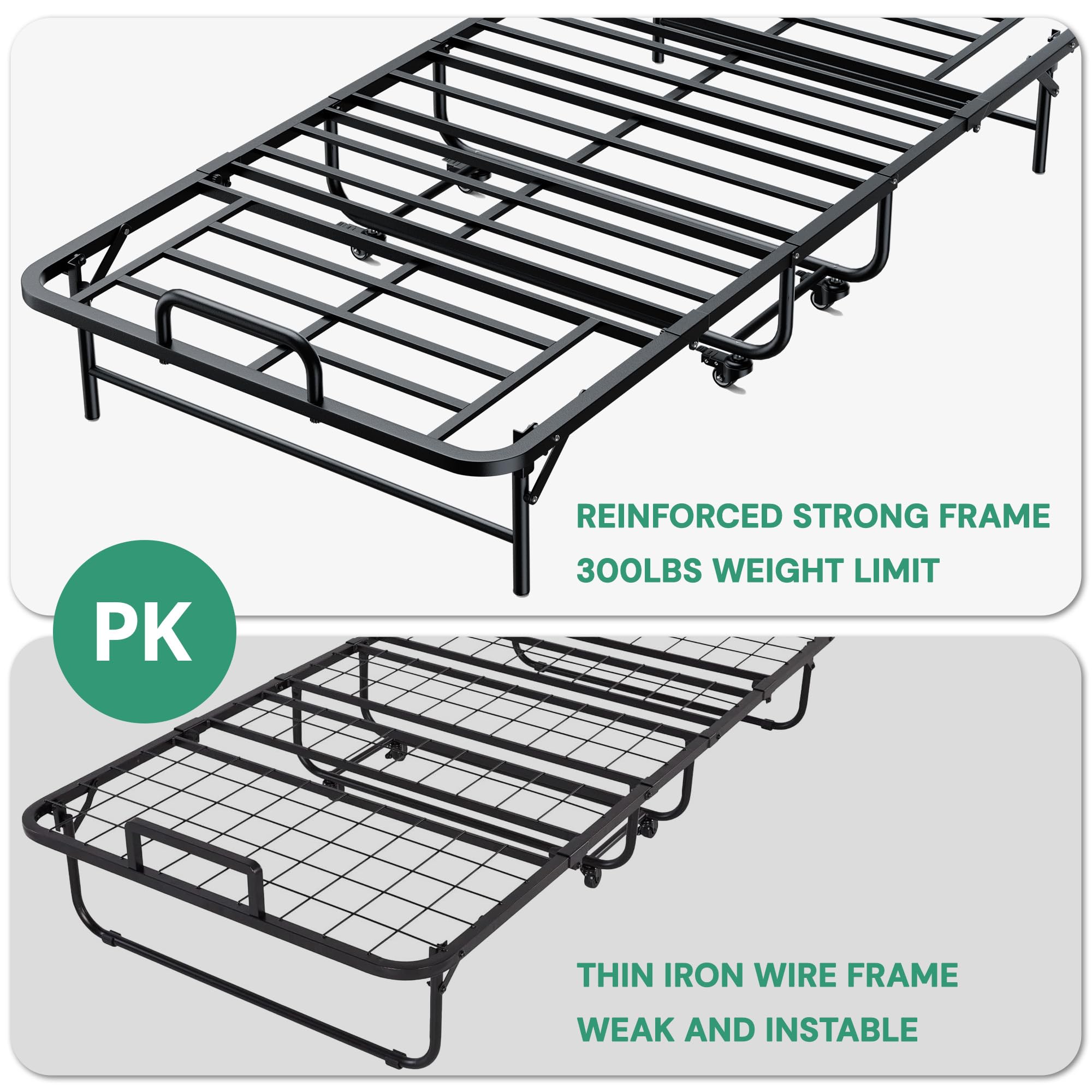 **SunsGrove Twin Folding Bed with 5