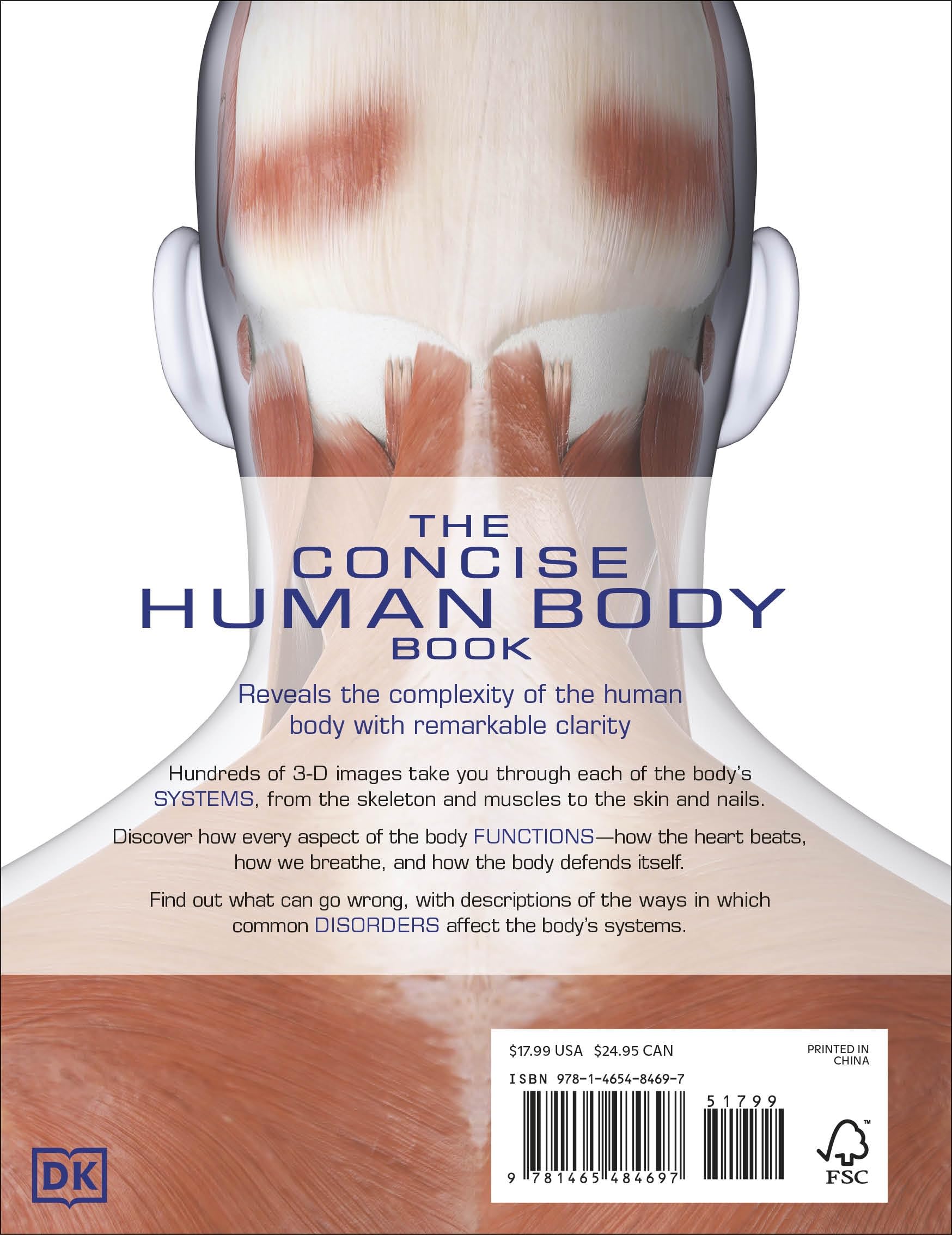 The Concise Human Body Book - DK Human Body Guides | Anatomy Reference for Students & Medical Professionals | Perfect for Study, Research & Healthcare Education