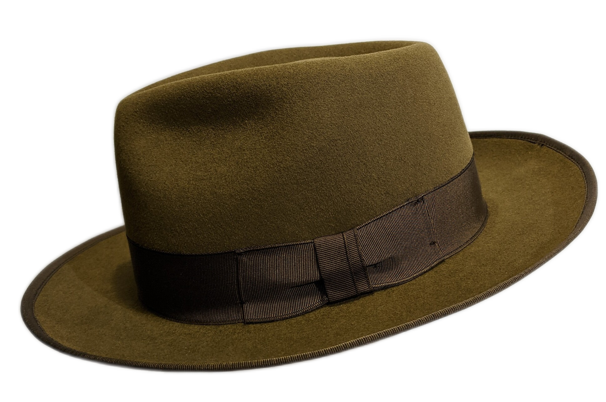 Johnny D' Prestige Fur Felt Caramel Fedora Hat for Men – Vintage Style Dress Hat for Weddings, Parties & Outdoor Events