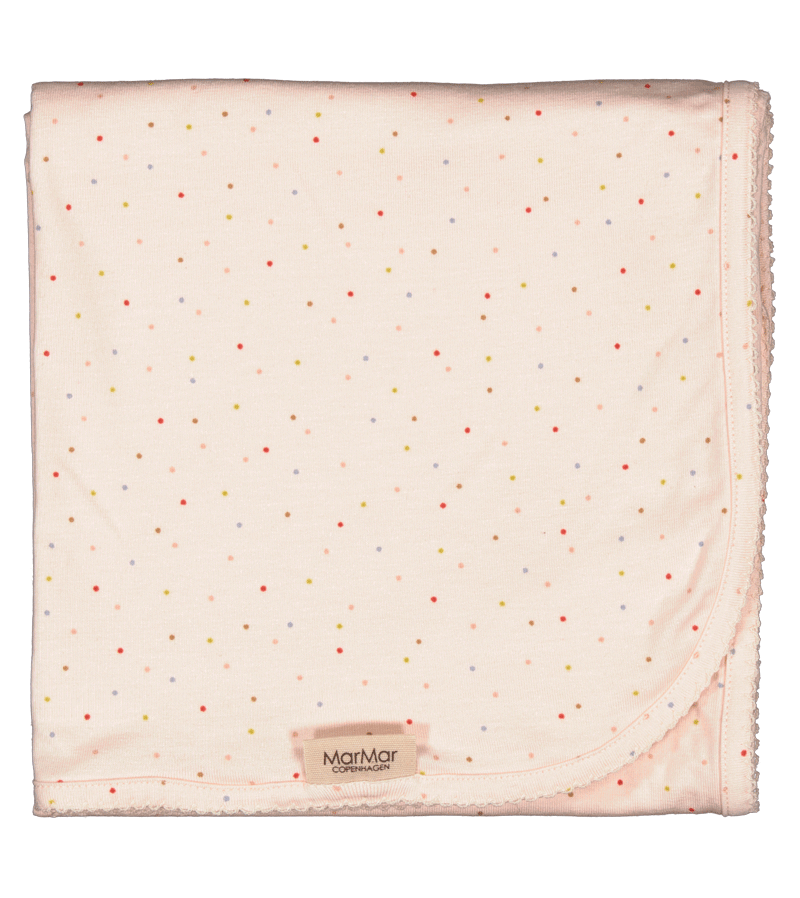 MarMar Copenhagen Tivoli Dots Alida Blanket - Soft Knit Throw Blanket for Bed, Sofa & Nursery - Cozy Home Decor Gift