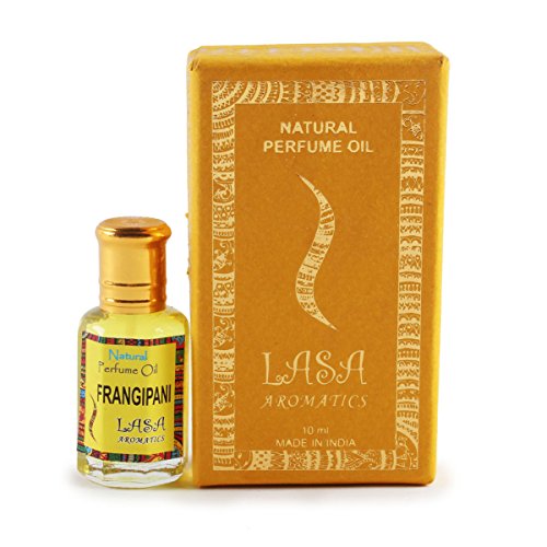 Lasa Aromatics 100% Pure Natural Frangipani Perfume Oil - 10ml Floral Scent for Aromatherapy, Diffusers & Personal Fragrance