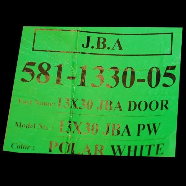 Jim Black Boat Deck Hatch Door 581-1330-05 | 13 x 30 Inch Polar White Marine Hatch | Waterproof & Durable Boat Access Hatch for Sailboats, Yachts & Fishing Boats