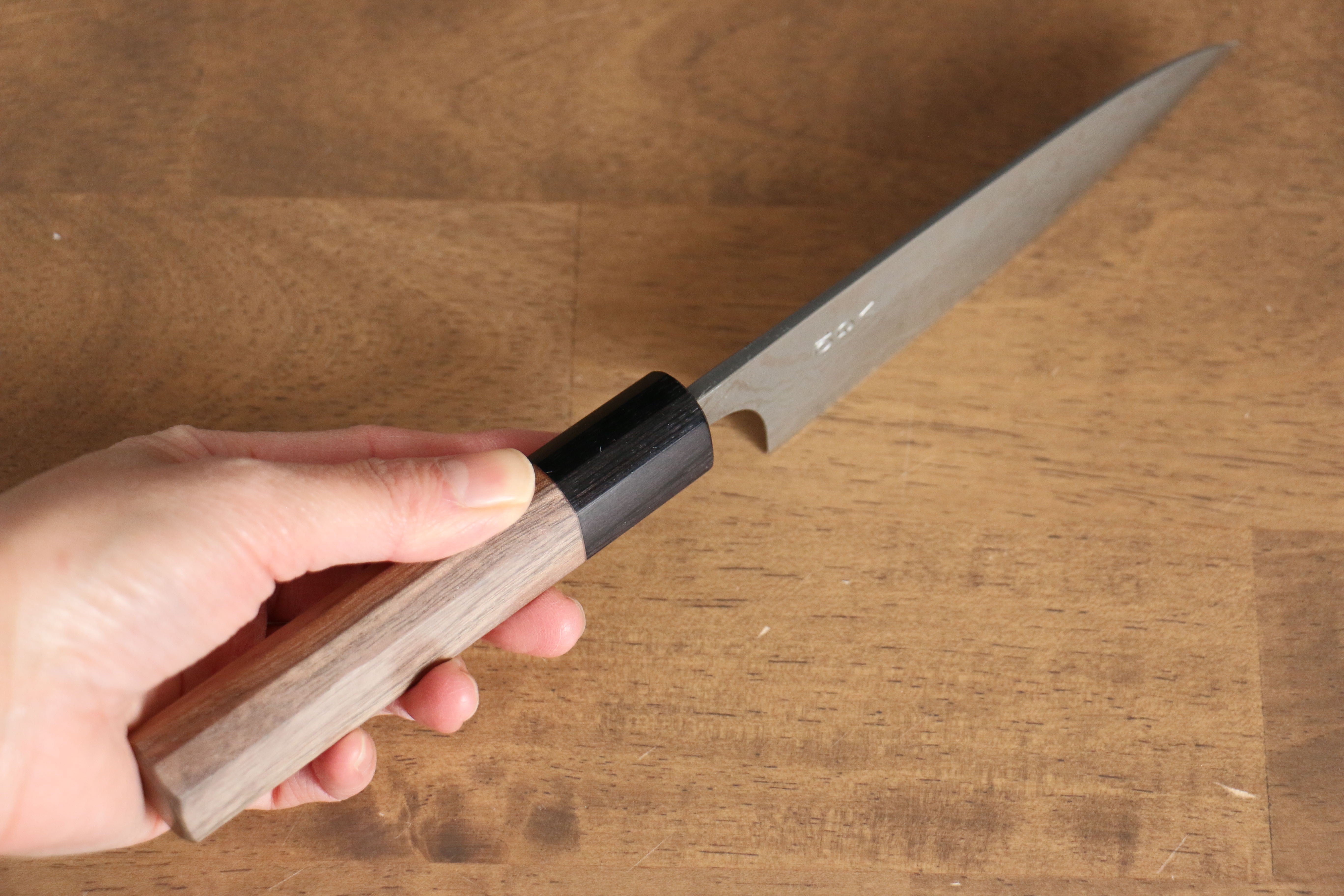 Nao Yamamoto VG10 Damascus Petty Utility Knife 120mm with Walnut Handle - Perfect for Slicing, Peeling & Precision Kitchen Tasks