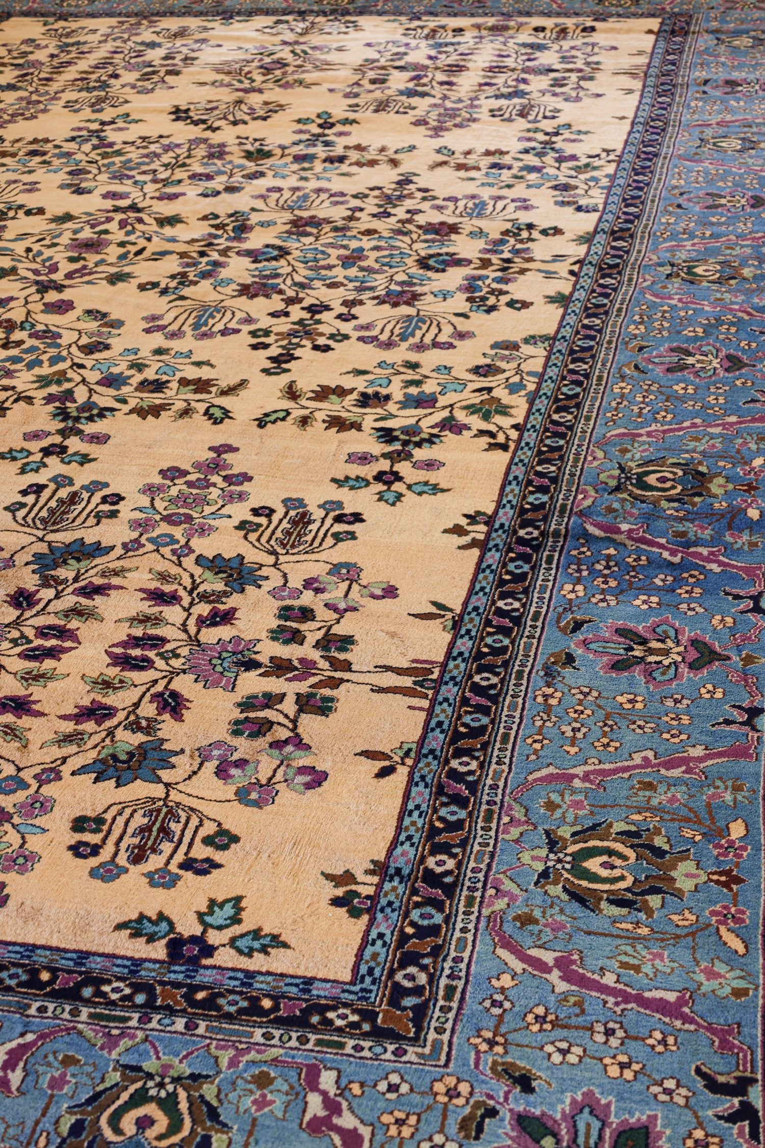 Antique Laristan Handwoven Traditional Persian Rug - Vintage Wool Carpet for Home Decor, JF8769 | Perfect for Living Room, Bedroom & Office Flooring