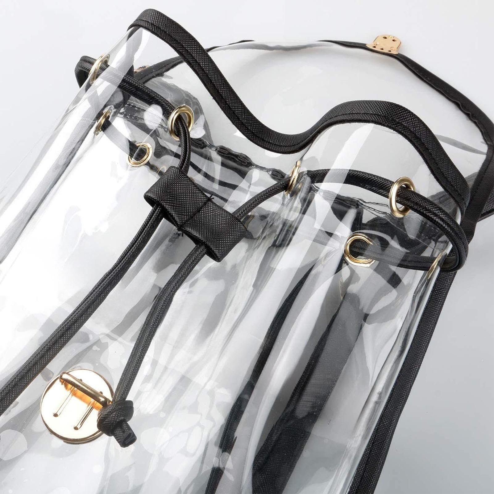 Stadium Approved Clear Bag for Concerts & Sports Events - Waterproof Transparent Backpack, See Through Purse for Security Check | Perfect for Music Festivals, NFL Games & Theme Parks